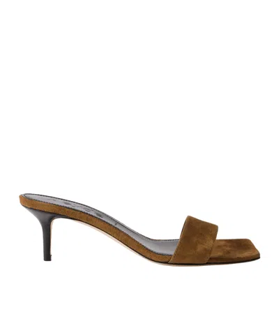 Aeyde Minimalist Mules In Multi