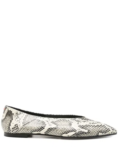 Aeyde Moa Ballerinas In Animal Print