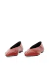 Aeyde Moa Pointed-toe Ballet Flats In Red