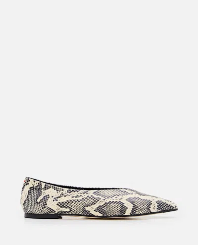 AEYDE MOA SNAKE FLAT SHOES