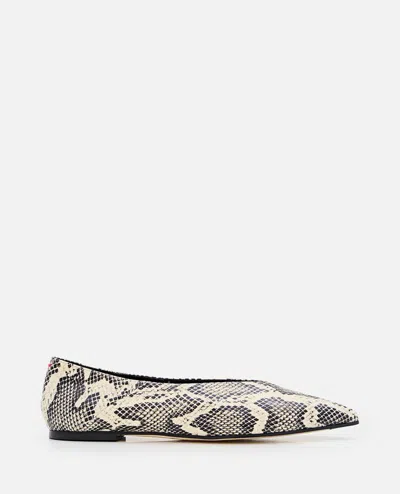 AEYDE MOA SNAKE FLAT SHOES