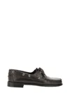 Aeyde 15mm Harris Leather Boat Shoes In Dark Brown
