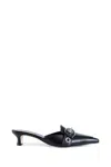 Aeyde Danielle Buckle-embellished Zebra-print Pony Hair Mules