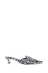 Aeyde Animal Print Kitten Heel Pointed Toe Mules In Multi
