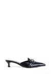 Aeyde Danielle Buckle-embellished Zebra-print Pony Hair Mules