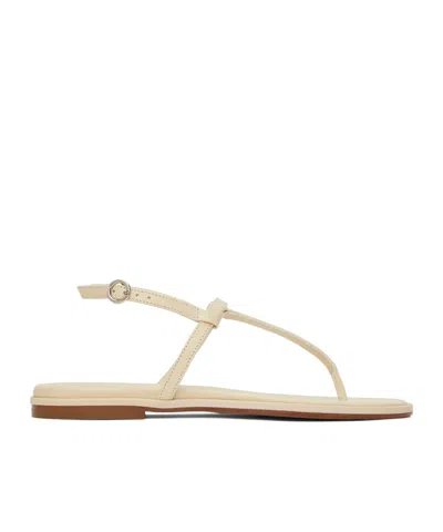 Aeyde Nala Flat Sandals In Nude