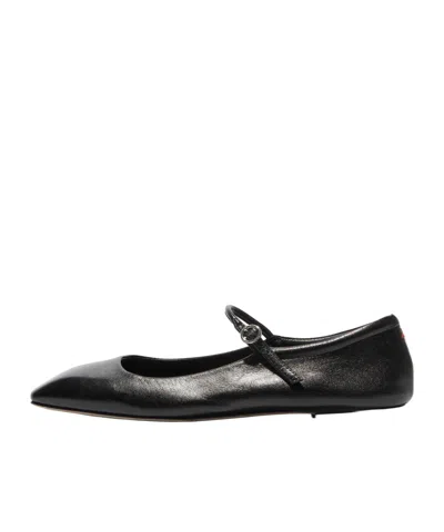 Aeyde Nappa Leather Ballet Flats In Animal Print
