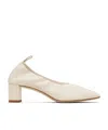 Aeyde Beige Narissa Ruched Heels In White