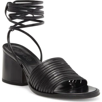 Aeyde Natania Ankle Strap Sandal In Black