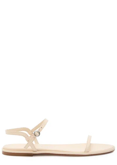 Aeyde Round Head Flat-soled Sandals In Ivory