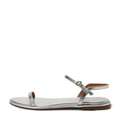 Aeyde Nettie Sandals In Silver
