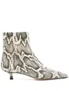 Aeyde Neutrals 40mm Sophie Boots In Neutrals