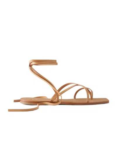 Aeyde Norah Leather Sandals In Multi