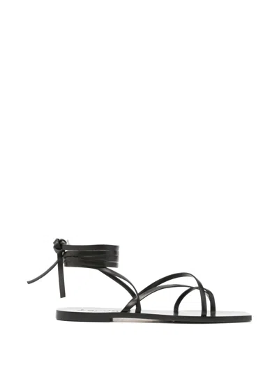 Aeyde Norah Strappy Leather Sandals In Multi