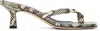 Aeyde 55mm Wilma Snake Printed Leather Sandals