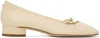 Aeyde 25mm Darya Patent Leather Ballerinas In Creamy