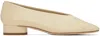 Aeyde Off-white Delia Ballerina Flats In Creamy