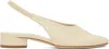 Aeyde Off-white Dua Nappa Leather Heels In Creamy