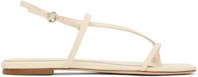 Aeyde Off-white Ella Leather Toe-post Sandals