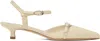 Aeyde Off-white Melia Leather Kitten Heels In Creamy