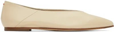 Aeyde Aeydē "ida" Dancer Nappa Leather Flats In White