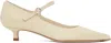 Aeyde Off-white Polina Nappa Leather Heels In Creamy