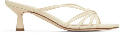 Aeyde Off-white Abby Leather Heeled Sandals