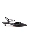 Aeyde Open-heeled Sandals In Black