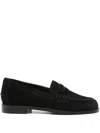 Aeyde Oscar Suede Loafers In Black