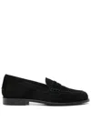 Aeyde Oscar Suede Loafers In Black