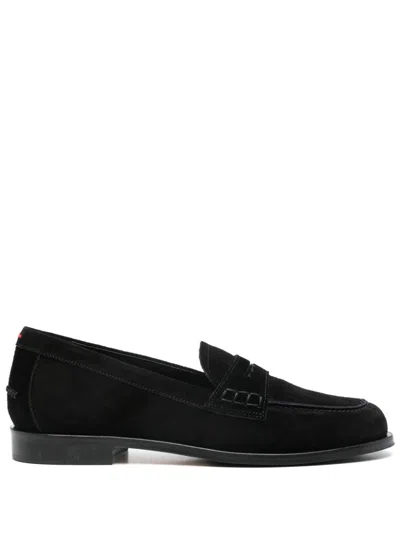 Aeyde Oscar Suede Loafers In Black
