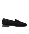 Aeyde Oscar Suede Loafers In Black
