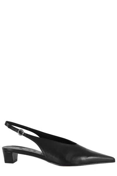 Aeyde Oti Nappa Leather Creamy In Black