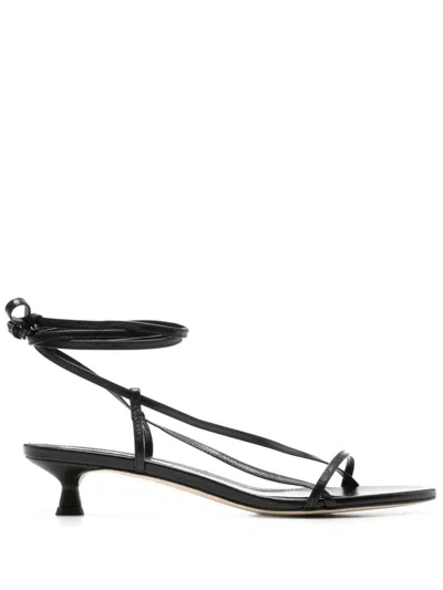 Aeyde Paige 45mm Sandals In Black