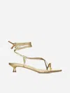 AEYDE PAIGE LAMINATED NAPPA LEATHER SANDALS