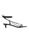 Aeyde Paige Nappa Leather Sandals In Black