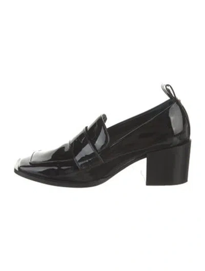 Pre-owned Aeyde Patent Leather Pumps In Black