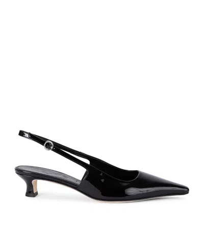 Aeyde Patent Leather Slingback Pumps 35 In Black