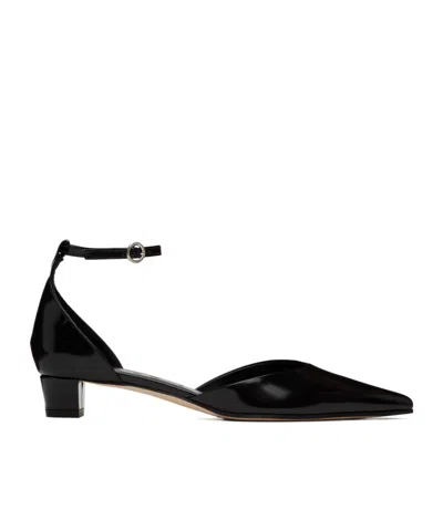 Aeyde Perrine Pointed High-heeled Sandals In Black