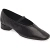 Aeyde Womens Pippa Block-heel Leather Ballet Flats Blac In Black