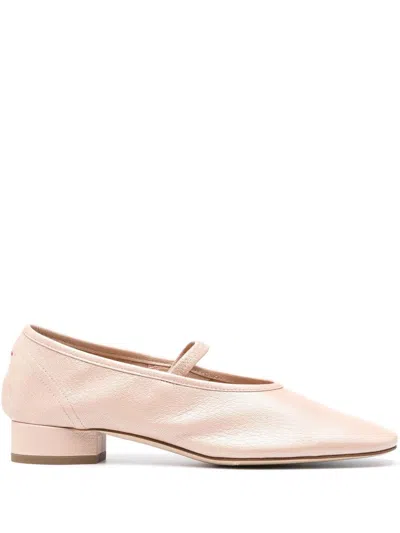 Aeyde Pippa Nappa Leather Shoes In Beige