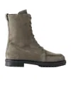 Aeyde Plain Colour Suede Ankle Boots In Multi