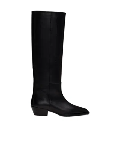 Aeyde Pointed And Square Toed Boots In Black