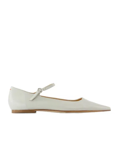 Aeyde Cleo Mary Jane Flats In Green