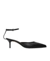 Aeyde Pointed High-heeled Sandals In Black