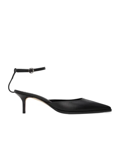 Aeyde Pointed High-heeled Sandals In Black