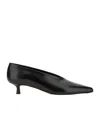 Aeyde Clara Pointed-toe Leather Pumps In Black