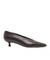 Aeyde Clara 35 Python-effect Leather Pumps In Brown
