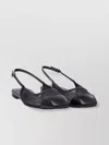 Aeyde Geraldine Leather-trimmed Mesh Slingback Ballet Flats