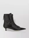 Aeyde Pointed Toe Kitten Heel Ankle Boots